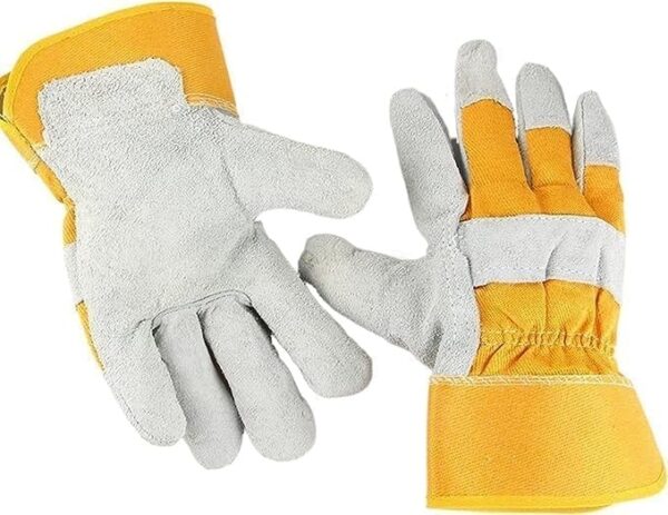 Emirates Living Gloves, 2pcs Leather welding gloves, garden safety protection, sports, motorcycles, drivers, clothing - Image 3