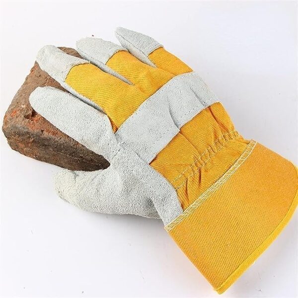 Emirates Living Gloves, 2pcs Leather welding gloves, garden safety protection, sports, motorcycles, drivers, clothing - Image 4