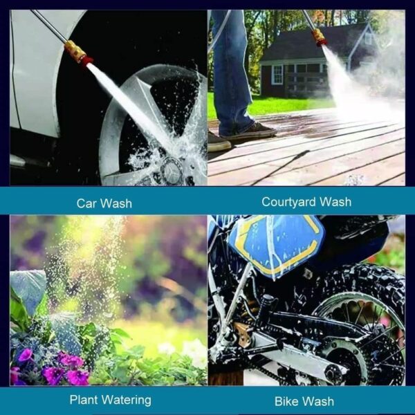EMIRATES LIVING 48V High Pressure Washer, Car Washing Machine, Cordless Portable Electric Water High Pressure Washer Gun, Used for Floor Cleaning of Car Washes and Garden Watering (BLACK1) - Image 9