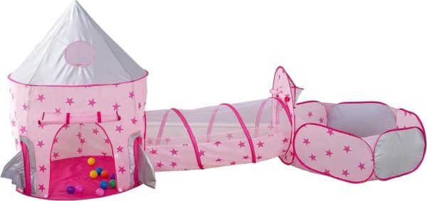 Emirates Living Kids Play Tent 3 in 1 /Set Combo Play Tent with Play Tunnel Kids Toy Tents Children Folding Play House Portable Outdoor Indoor Toy Tent - Image 2