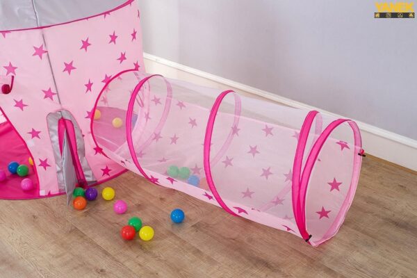 Emirates Living Kids Play Tent 3 in 1 /Set Combo Play Tent with Play Tunnel Kids Toy Tents Children Folding Play House Portable Outdoor Indoor Toy Tent - Image 4
