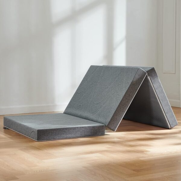 Emirates Living Premium Tri Folding Mattress, 3 inch Full Folding Ortopedic with Washable Cover, Fodable Mattress for Camping, Guest, Yoga 180 x 75 x 7 cm