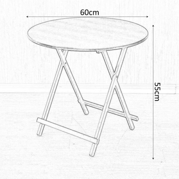 Emirates Living Folding Table Couch Table Household Round Small Coffee Table Children's Desk Writing Desk Telescopic Portable Computer Desk - Image 3
