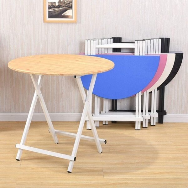 Emirates Living Folding Table Couch Table Household Round Small Coffee Table Children's Desk Writing Desk Telescopic Portable Computer Desk - Image 5