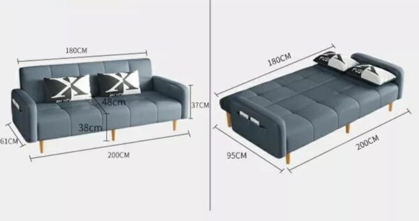 Emirates Living Light luxury fabric sofa - Image 3