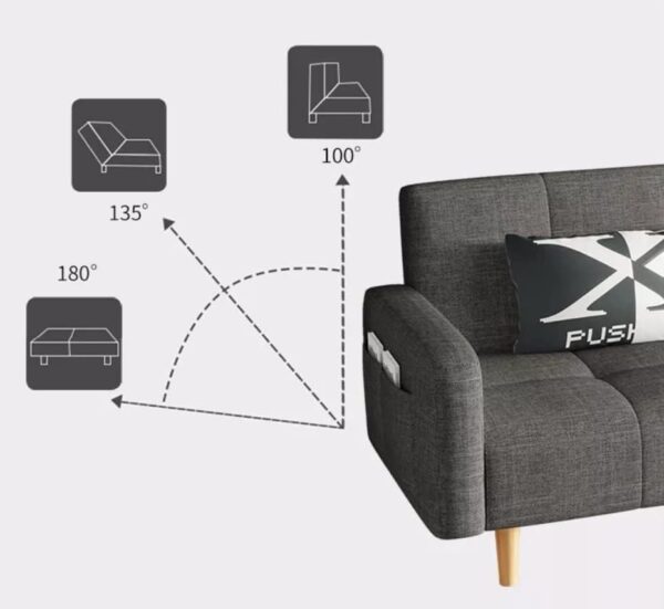 Emirates Living Light luxury fabric sofa - Image 4