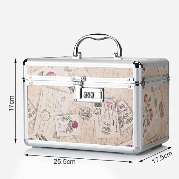 Emirates Living Jewelry Storage Box Double Layer Jewelry Box With Nmber Lock For Watch Jewelry Display,(MD-32418) - Image 3