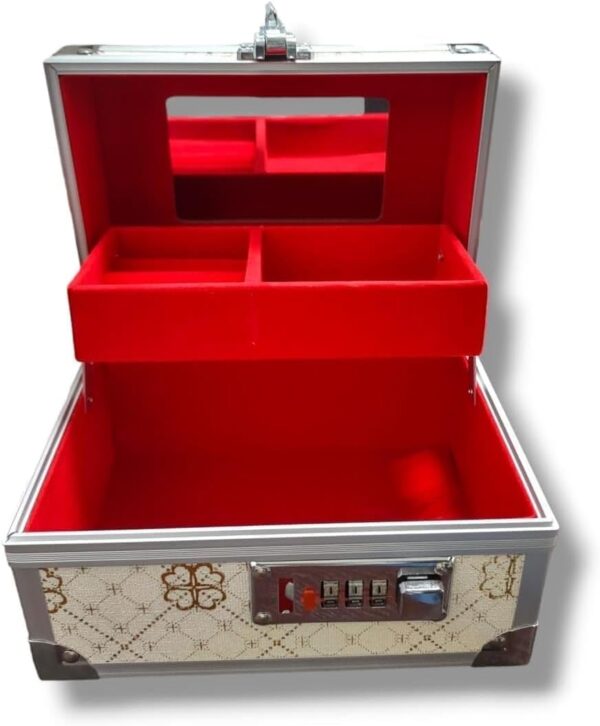Emirates Living Jewelry Storage Box Double Layer Jewelry Box With Nmber Lock For Watch Jewelry Display,(MD-32418) - Image 5
