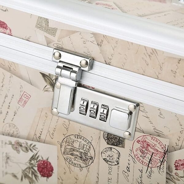 Emirates Living Jewelry Storage Box Double Layer Jewelry Box With Nmber Lock For Watch Jewelry Display,(MD-32418) - Image 8