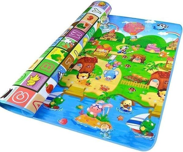 EMIRATES LIVING Waterproof Double Side Baby Play Crawl Floor Mat for Kids Picnic School Home (Large Size -6 X 5 ft, Multicolour) with Bag to Carry - Image 4