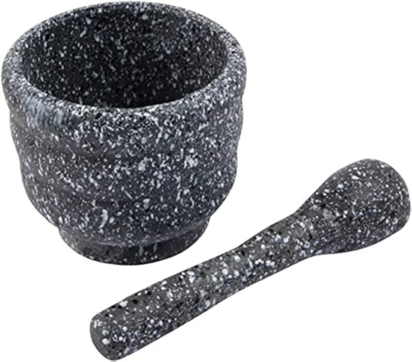 Emirates Living Spice Grinder Garlic Mortar and Pestle Set Grinding Bowl Crush Pot Garlic Mincer Herb Spice Masher Grinder Chopper for Crushing Pill Mashers Tools Style