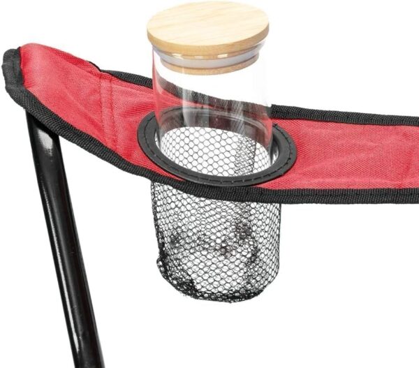 Emirates Living Folding Camping Chair | Portable Beach Chair with Cup Holder | With Carry Bag | For Fishing, Camping, Picnic, BBQ, Beach & Other Outdoor Activities - Image 3