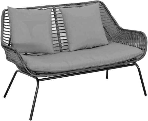 Emirates Living Outdoor 4-Piece Rocking Chair Set, Tempered Glass Table for Backyard Porch Luxury sofa set Patio Use Porch Chairs Cushioned Set - Image 2