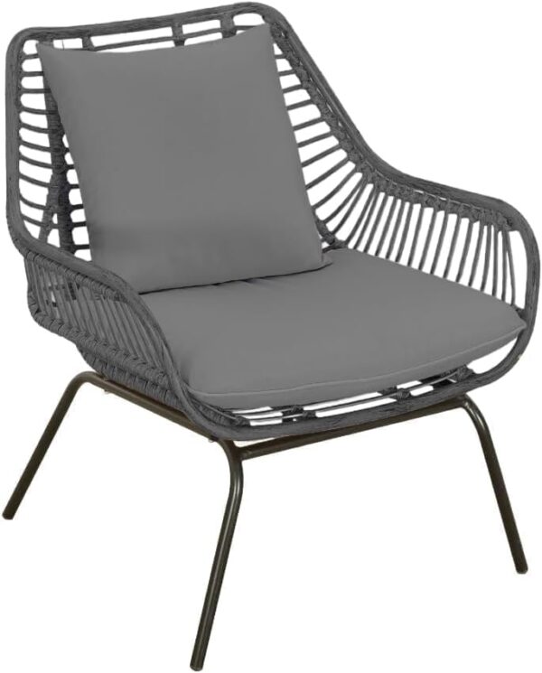 Emirates Living Outdoor 4-Piece Rocking Chair Set, Tempered Glass Table for Backyard Porch Luxury sofa set Patio Use Porch Chairs Cushioned Set - Image 4