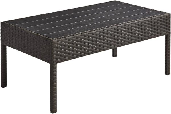 Emirates Living Outdoor Patio Furniture Set, 3 Chairs with Centre Table, Grey Cushions - Image 7