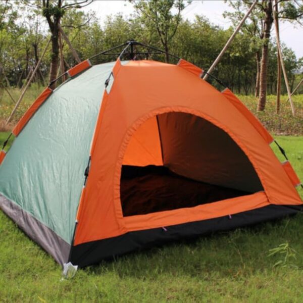 Emirates Living Camping Tent 2-4 Person, Family Pop Up Tents Dome Instant Tent Waterproof Portable Cabin Tent Sun Shade Shelter Automatic Set Up Lightweight Beach Tent