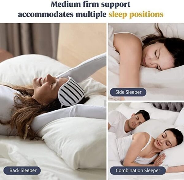 Emirates Living Press Pillow - Size 48 Cm X 70 Cm Outer Cover: 100% Microfiber Filling: 100% Hollow Fiber Soft Feel Color White (Pack of 8) - Image 6