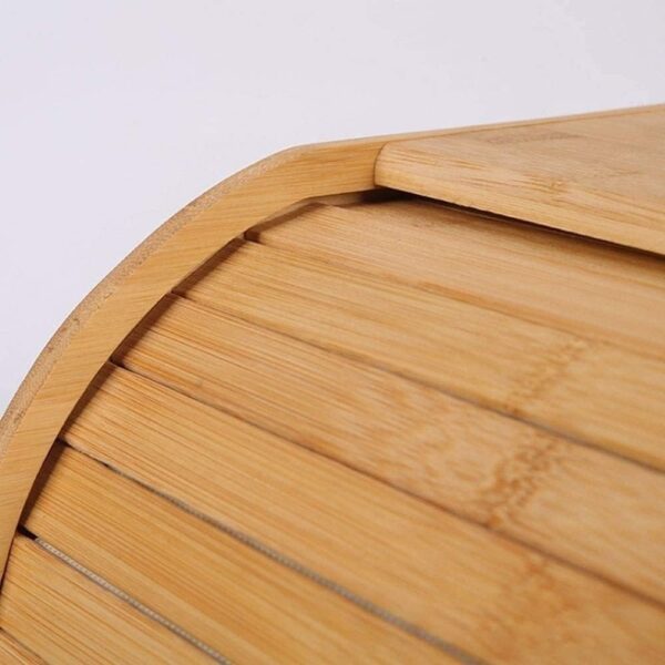 Emirates Living Bamboo Bread Box, Bread Box With Lid, Bread Basket Basket Sweets Storage Basket-Small - Image 6