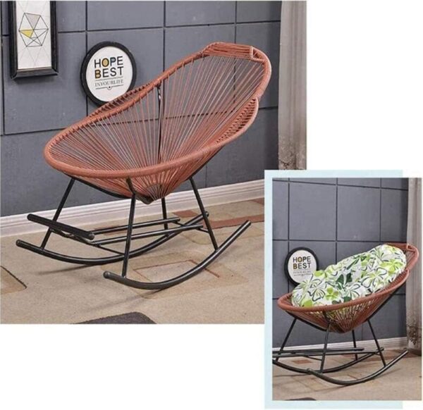 Emirates Living Garden Furniture Outdoor Deck Chair Interior Furniture Rocking Chair Cozy Porch Chair - Image 4