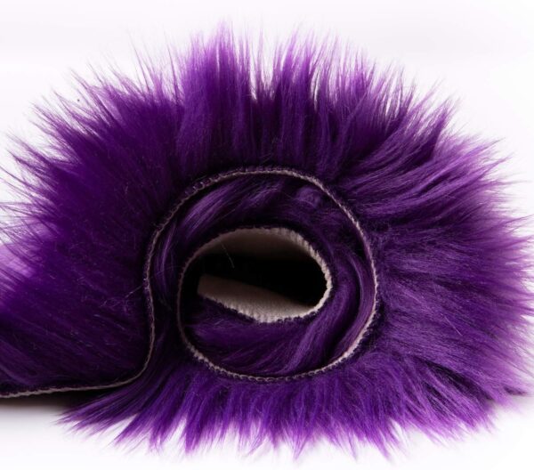 EMIRATES LIVING Ultra-Soft Fluffy Rug Faux Sheepskin Fur Area Rug Shaggy Couch Cover Seat Cushion Furry Runner Area Rugs Soft Fluffy Carpets For Living room Size: (60x140 cm) (PURPLE) - Image 4