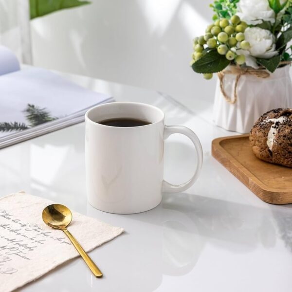 Emirates Living Ceramic Sublimation Mugs Set of 6, 12 oz Coffee Mugs, Ceramic Coffee Cups Mugs with Handle, Perfect for Cappuccino,Tea,Latte,Espresso,Hot Beverage,Wine - Image 2