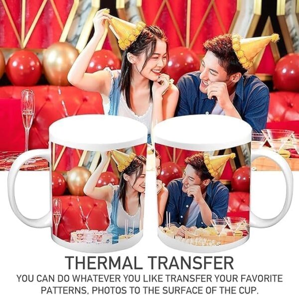Emirates Living Ceramic Sublimation Mugs Set of 6, 12 oz Coffee Mugs, Ceramic Coffee Cups Mugs with Handle, Perfect for Cappuccino,Tea,Latte,Espresso,Hot Beverage,Wine - Image 6