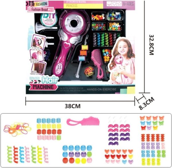 Emirates Living Automatic Hair Braiding Kit Tool, Hair Braider Styling Tool Automatic Hair Braider Machine, DIY Hairstyle Electric Hair Twister for Kids Girls - Image 2