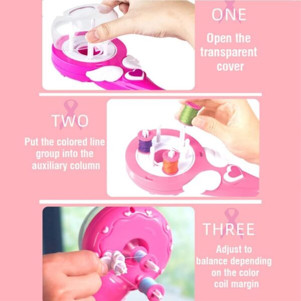 Emirates Living Automatic Hair Braiding Kit Tool, Hair Braider Styling Tool Automatic Hair Braider Machine, DIY Hairstyle Electric Hair Twister for Kids Girls - Image 3