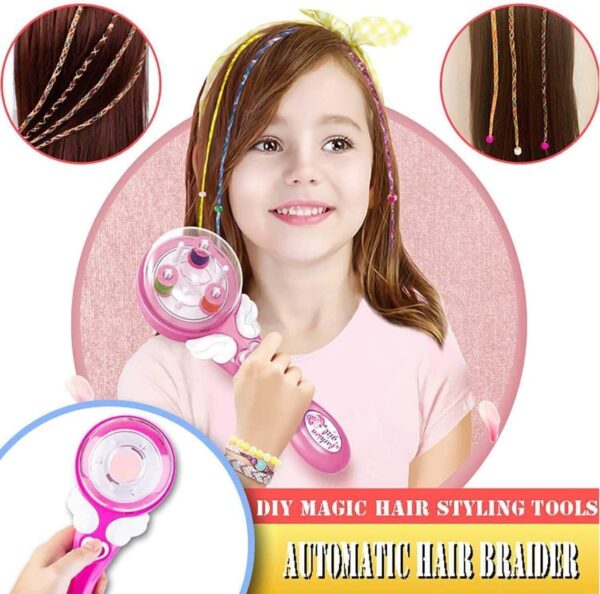 Emirates Living Automatic Hair Braiding Kit Tool, Hair Braider Styling Tool Automatic Hair Braider Machine, DIY Hairstyle Electric Hair Twister for Kids Girls - Image 6