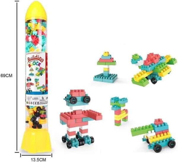 Emirates Living 370 Pcs Space Rocket Kids Toy Set Building Blocks for Toddler 3 4 5 6 7 Years STEM Preschool Sensory Educational Kids Toys Girls Puzzle Assembly Toy - Image 3