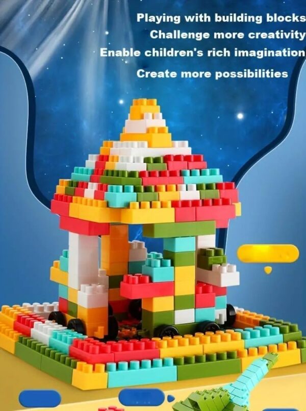 Emirates Living 370 Pcs Space Rocket Kids Toy Set Building Blocks for Toddler 3 4 5 6 7 Years STEM Preschool Sensory Educational Kids Toys Girls Puzzle Assembly Toy - Image 7