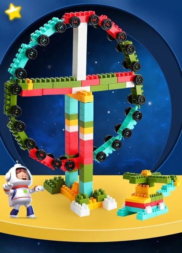 Emirates Living 370 Pcs Space Rocket Kids Toy Set Building Blocks for Toddler 3 4 5 6 7 Years STEM Preschool Sensory Educational Kids Toys Girls Puzzle Assembly Toy - Image 9