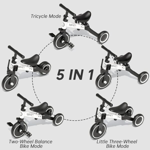 EMIRATES LIVING 3 In 1 Kids Tricycles For 1.5-4 Years Old Kids Trike 3 Wheel Bike Boys Girls 3 Wheels Toddler Tricycles (RED) - Image 5