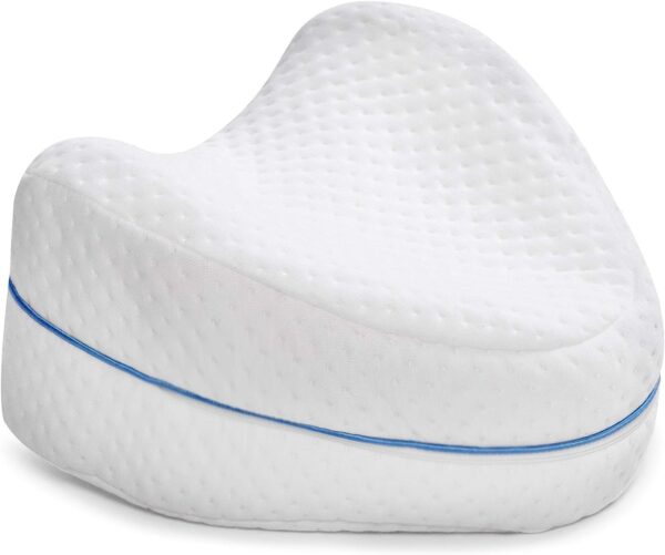 Emirates Living Ultra Soft Memory Foam Knee Pillow for Pain Relief/Orthopedic Leg Pillow Designed for Side Sleepers, Leg, Pregnancy, Back, Hip Pain with Washable Cover - Image 3