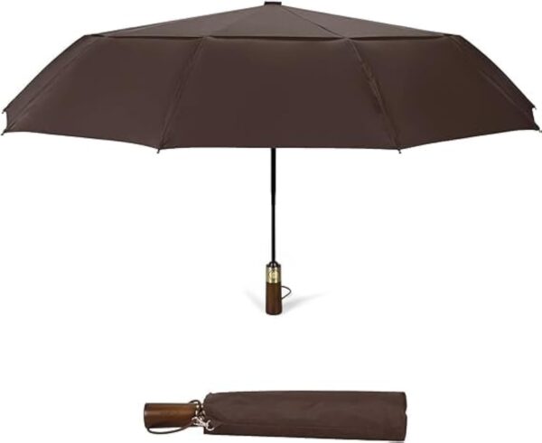 Emirates Living Umbrella for Summer and Sun Protection, Windproof Folding Travel Umbrella Suitable for Sunny and Rainy Weather, Portable Stylish Sun