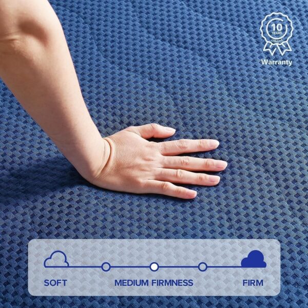 Emirates Living Tri-Folding Foam Mattress, 4" Single Size, Play Mat, Foldable Bed, Guest Beds, Portable Bed - Image 4