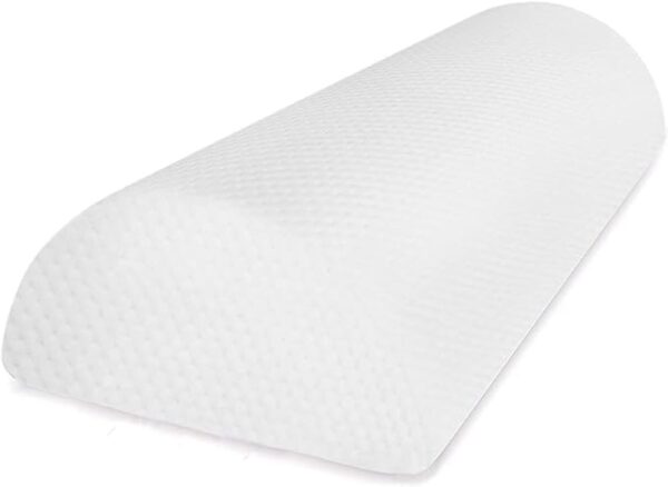 EMIRATES LIVING Back Pain Relief Bolster Pillow - Half Moon Knee Pillow for Side, Stomach Sleepers - Semi Roll Round Lumbar Leg Wedge - Reduce Neck Spine Hip Ankle Stress - Image 2
