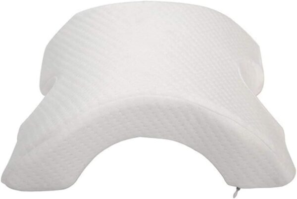 Emirates Living Ushaped Curved Memory Foam Sleeping Neck Pillow, White - Image 4