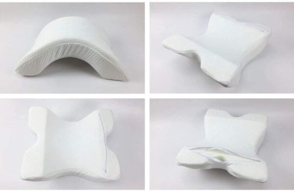 Emirates Living Ushaped Curved Memory Foam Sleeping Neck Pillow, White - Image 5
