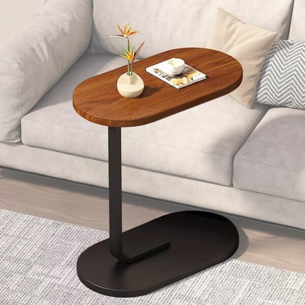 Emirates Living Modern Coffee Table, Creative Design End Table, Small Snack Side Table, Storage Coffee Table, Corner Bedside Computer Desk, Nightstand for Bedroom Living Room Balcony (Black & White) - Image 8