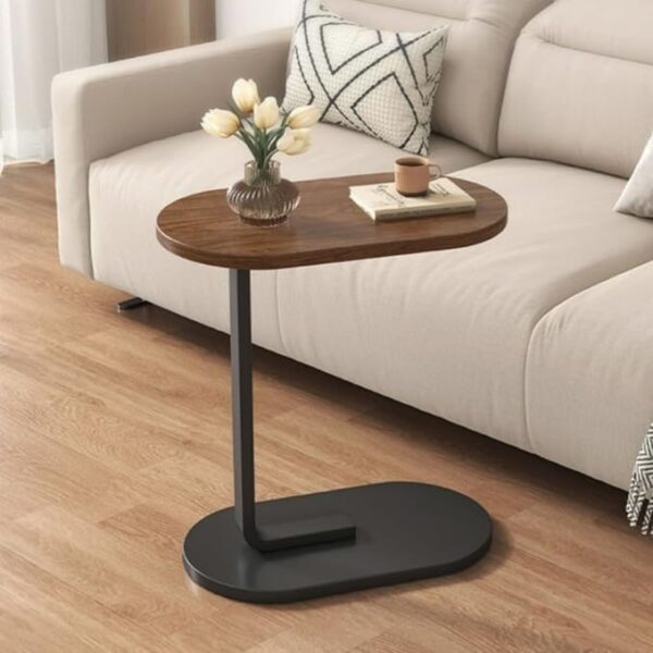Emirates Living Modern Coffee Table, Creative Design End Table, Small Snack Side Table, Storage Coffee Table, Corner Bedside Computer Desk, Nightstand for Bedroom Living Room Balcony (Black & White) - Image 9