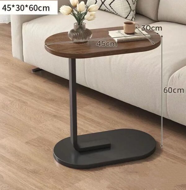 Emirates Living Modern Coffee Table, Creative Design End Table, Small Snack Side Table, Storage Coffee Table, Corner Bedside Computer Desk, Nightstand for Bedroom Living Room Balcony (Black & White) - Image 10