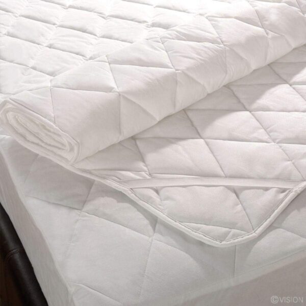 Emirates Living King Size 200X200 CM, Satin,Space Pattern, White - Matress Protectors - Image 2