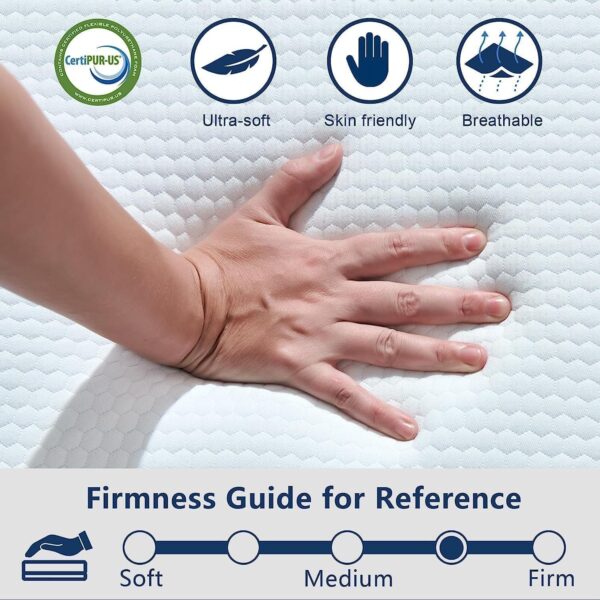 Emirates Living Folding Mattress, Tri Folding Foam Mattress with Storage Cover, Size - W 90 x L 180 x L 14 cm, Twin - Image 5