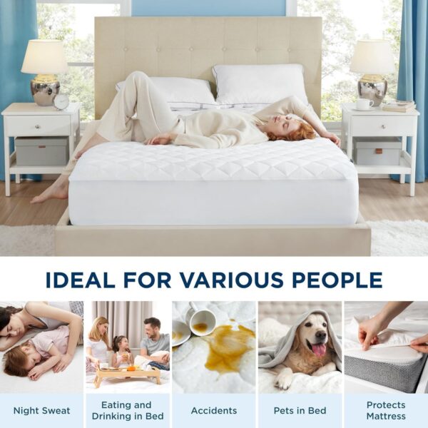 Emriates Living Premium Quilted Mattress Protector Double (160x200) - Image 9